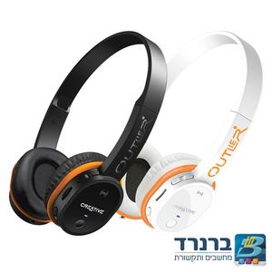 אוזניות אלחוטיות עוצמתיות עם נגן Mp3 מובנה Creative Outlier