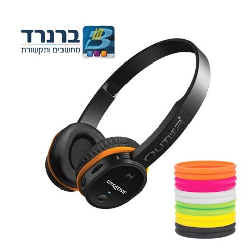 אוזניות אלחוטיות עוצמתיות עם נגן Mp3 מובנה Creative Outlier