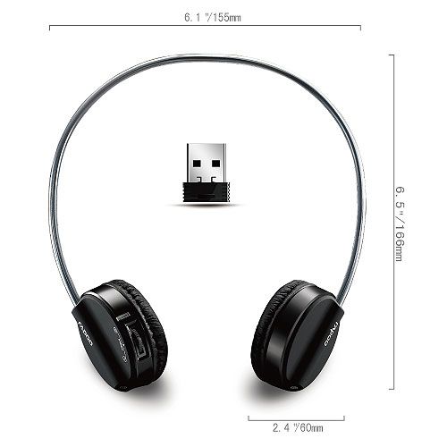 אוזניות סטריאופוניות אלחוטיות RAPOO H3050