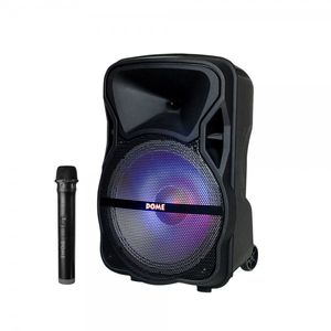 בידורית קריוקי ניידת W1000 ומיקרופון אלחוטי מבית Dome DM-125