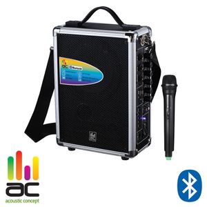 רמקול בידורית נייד עם Bluetooth ומיקרופון אלחוטי Acoustic Concept BD-222BT