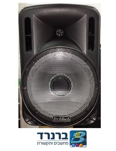 בידורית קריוקי נטענת 12 אינץ' עם הקלטה כוללת 2 מיקרופונים אלחוטיים! RICHTECH RT-F12