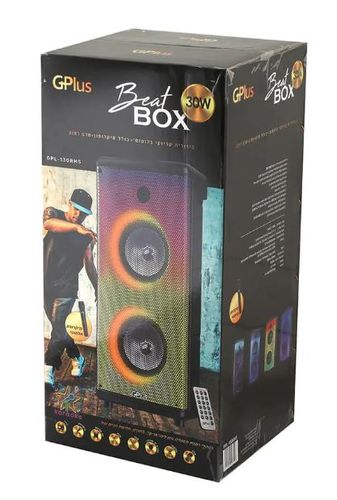 בידורית קריוקי ניידת רמקול 30W GPLUS GPL-130RMS