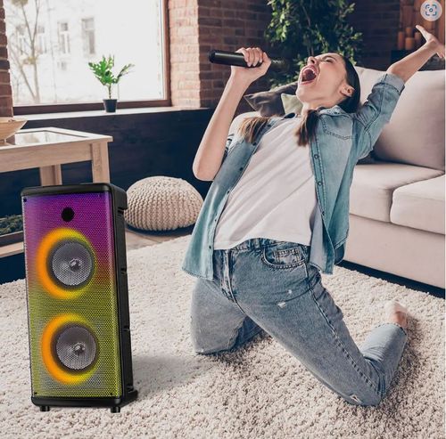 בידורית קריוקי ניידת רמקול 30W GPLUS GPL-130RMS