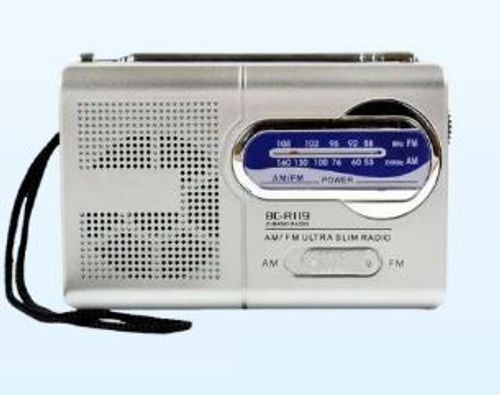 רדיו טרנזיסטור מיני פועל על סוללות דגם BC-R2048