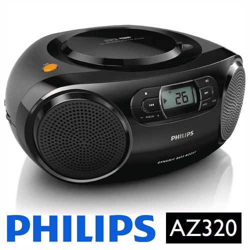 מכשיר קומפקט דיסק עם USB ורדיו FM Philips AZ320