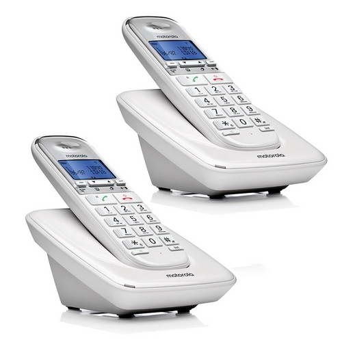 טלפון אלחוטי בעברית עם דיבורית ושלוחה נוספת Motorola S3002
