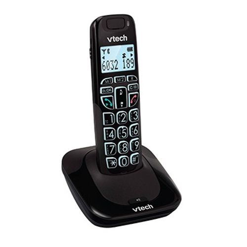 טלפון דק שחור VTECH לכבדי שמיעה שחור ויטק VTECH SLB-150 B