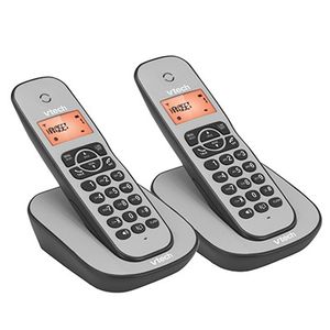 טלפון דק כפול שחור Vtech דגם HELIO CS1000TW