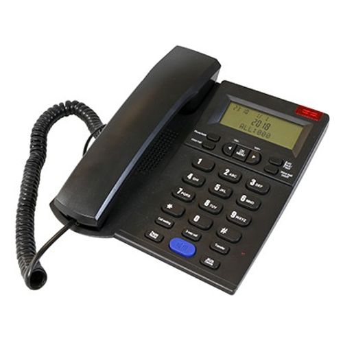 טלפון משרדי יונדאי דקורטיבי שחור HDT-2600B