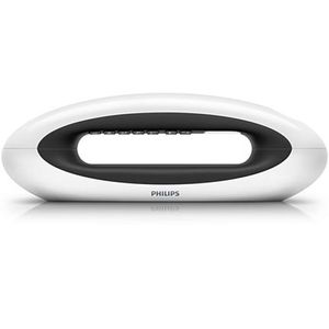 טלפון אלחוטי מעוצב לבן מבית PHILIPS דגם M5501