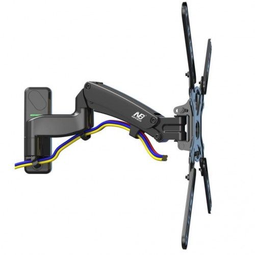 זרוע 3 מפרקים הידראולית גז כיוון גובה צידוד הטייה חיבור לקיר למסכים עד 60 תקן NB F500 Gas-Strut TV M