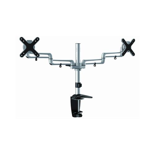 זרוע שולחנית דו מפרקית לשני מסכי מחשב אודיוליין  AUDIOLINE ET-01C024