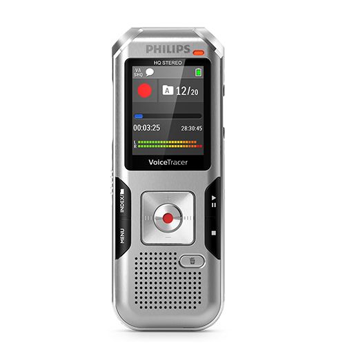 טייפ מנהלים רשמקול 8GB עם נגן mp3 דגם Philips Voice Tracer DVT4010