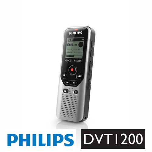 טייפ מנהלים PHILIPS פיליפס DVT1200 עם זיכרון 4GB כולל חריץ הרחבה וצג LCD מואר PHILIPS DVT1200