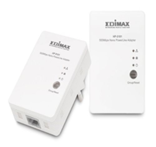 זוג מתאמי רשת על גבי חשמל EDIMAX HP-5101K 500Mbps Nano
