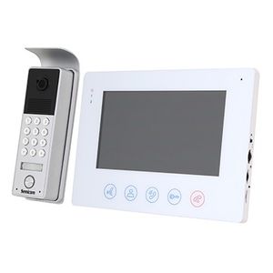 קיט אינטרקום ומסך "ME7 7 לבן  SEMICOM INT-ME7/KIT-W