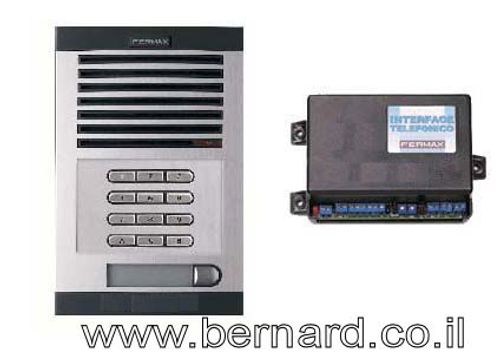 מתאם אינטרקום לוגיפון +פנל מתכתי עם מקודד פרמקס