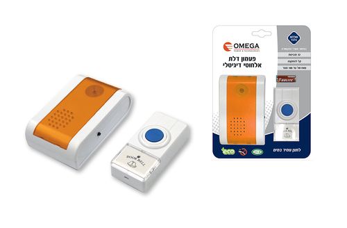פעמון דלת אלחוטי OMEGA D001-OR