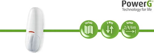 גלאי וילון אלחוטי  VISONIC Clip PG2 למערכות PowerMaster