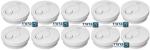 10 יחידות גלאי עשן עצמאי עם סוללת ליתיום המספיקה ל-10 שנים GPT GS526  -  אחריות 3 שנים!