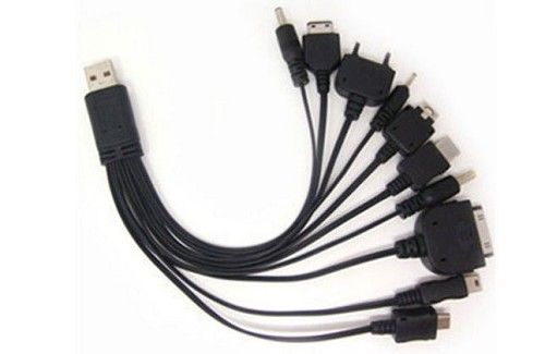 כבל USB לטעינה והעברת קבצים ל-10 מכשירים שונים!
