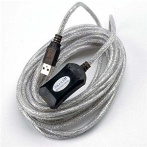 כבל USB.2 מאריך אקטיבי כולל מגבר זכר-נקבה 10 מטר