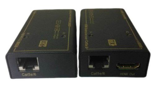 מרחיק HDMI  על גבי כבל רשת יחיד CAT 7 / CAT5e / CAT6  עד 50 מטר, תומך תלת מימד 3D