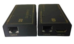 מרחיק HDMI  על גבי כבל רשת יחיד CAT 7 / CAT5e / CAT6  עד 50 מטר, תומך תלת מימד 3D