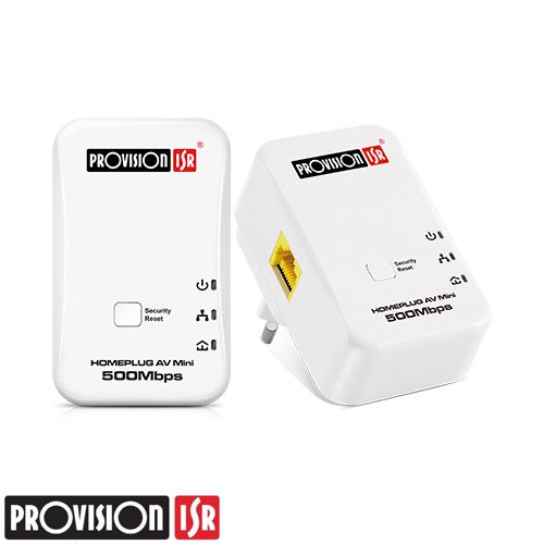 זוג מתאמי רשת על חשמל PROVISION PR-HP500K במהירות עד 500M