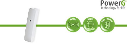 גלאי זעזועים אלחוטי PowerG עם כניסת קווית ויסוניק VISONIC SD-304 PG2