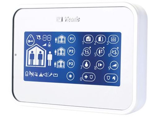 לוח מקשים עם מסך מגע לשימוש עם מערכות PowerMaster VISONIC KP-160 PG2