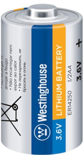 סוללה 3.6v WESTING HOUSE 1/2AA לגלאי אלחוטי ויסוניק