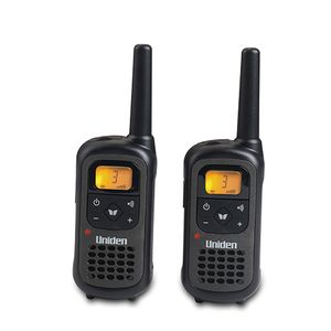 זוג מכשירי קשר ווקי טוקי Uniden 8 ערוצים עם סוללות נטענות PMR-1207