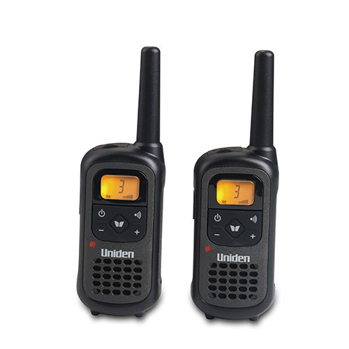 זוג מכשירי קשר ווקי טוקי Uniden 8 ערוצים עם סוללות נטענות PMR-1207
