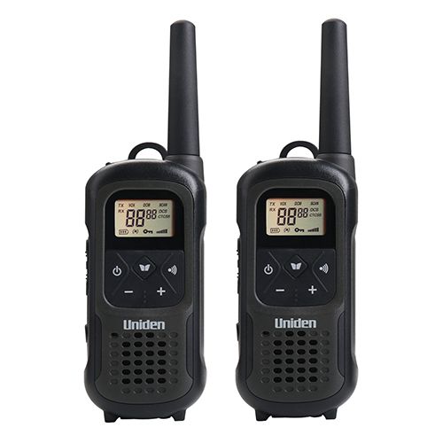 זוג מכשירי קשר ווקי טוקי Uniden עמידים במים עד 10 ק