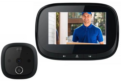 עינית דיגיטלית לדלת מסך IPS איכותי של 4.3''
