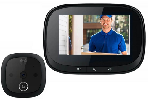 עינית דיגיטלית לדלת מסך IPS איכותי של 4.3''