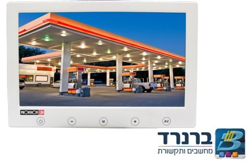 מוניטור מסך דק דיגיטלי עם כפתורי מגע Provision PR-TFT7P-W TFT LCD AV/2 VGA HDMI