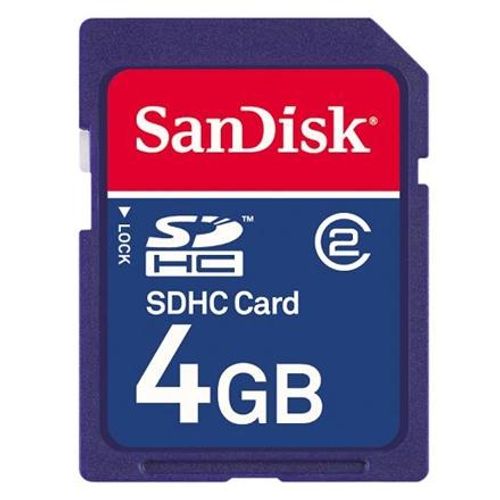 כרטיס זיכרון סנדיסק 4GB SanDisk Secure Digital