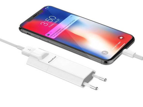 גיבוי קבצים נייד לאייפון בטעינה PhotoCube
