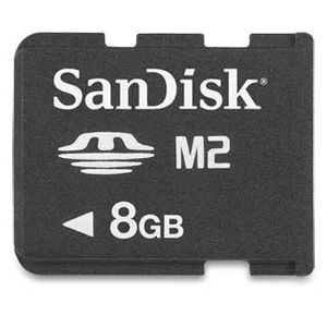 כרטיס זיכרון סנדיסק SanDisk M2 Memory stick micro 8GB
