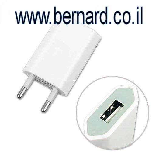 מטען לחשמל לאייפון / כל מוצר שנטען בחיבור USB