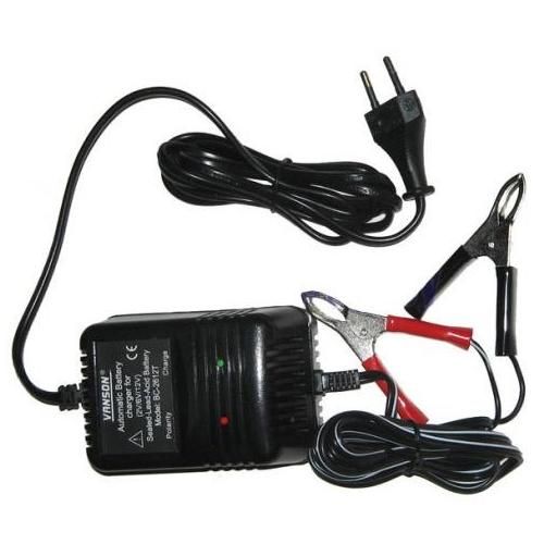 מטען סוללות / מצברים מתאים  ל-2V/6V/12V כולל צבתות תנינים לחיבור מהיר