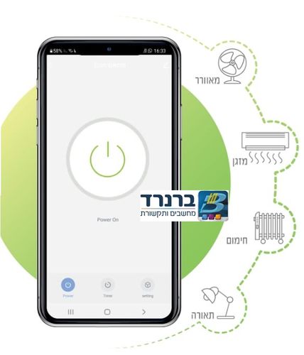 שקע חכם נשלט באמצעות אפליקציה תומך בגוגל ואלכסה STW-IS7-01SW