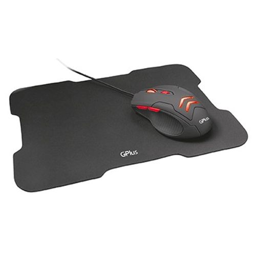 עכבר גיימינג מואר + פד לעכבר GPLUS KM500