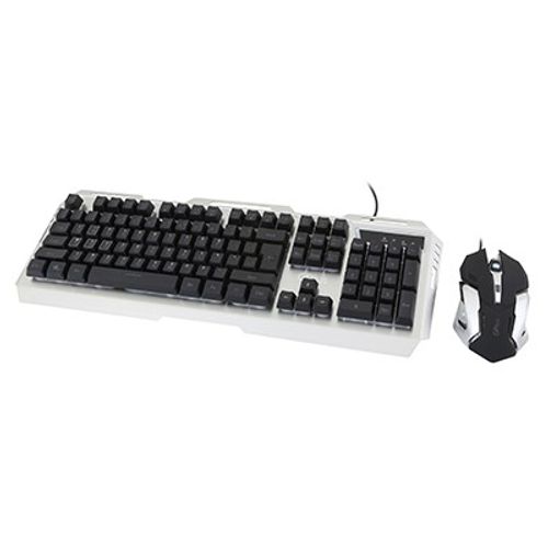 סט מקלדת ועכבר גיימינג מתכתי מואר  GPLUS KM-2000 RGB