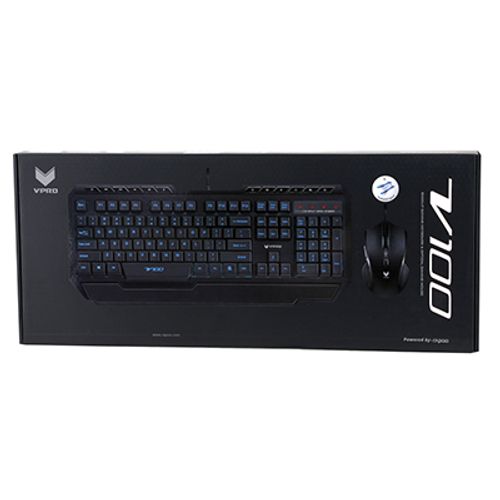 מקלדת גיימינג + עכבר אופטי RAPOO VPRO V100