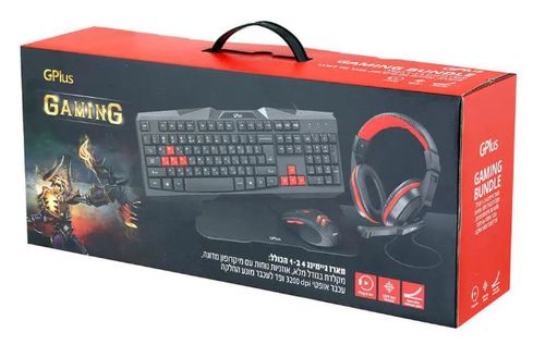 מארז גיימינג BUNDLE-1 4IN1 GPLUS KM-5000