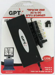 ספק אוניברסלי GPT 120W למחשב נייד  SCCPO12601